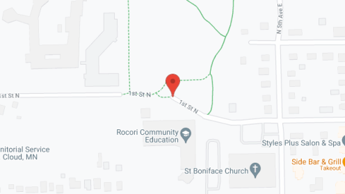 Map of the neighborhood around Assumption Court