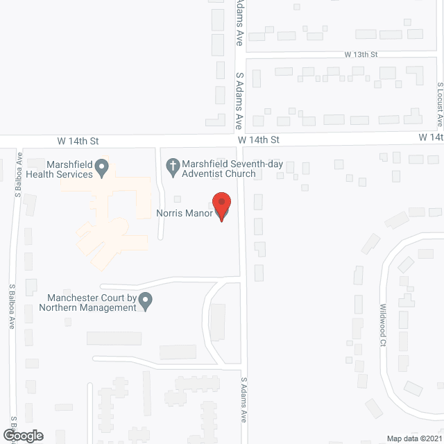 Norris Manor in google map