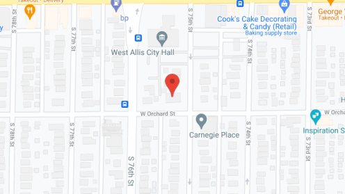 Map of the neighborhood around Hillcrest Home
