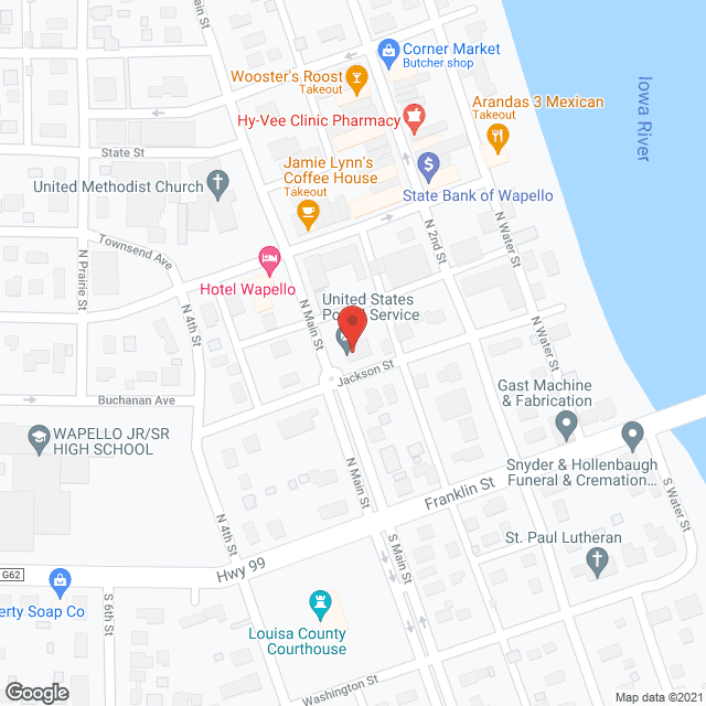 Wapello Nursing & Care Ctr Inc in google map