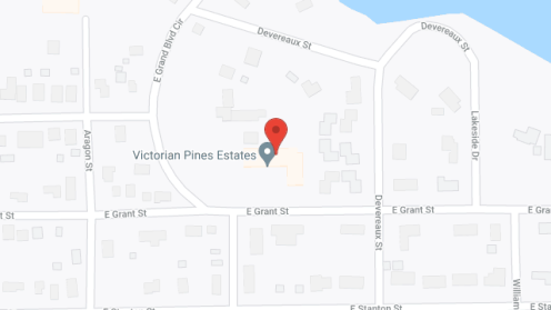 Map of the neighborhood around Victorian Pines Estates