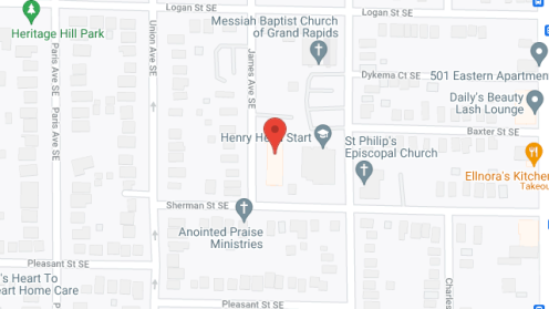 Map of the neighborhood around Allen Manor Senior Housing