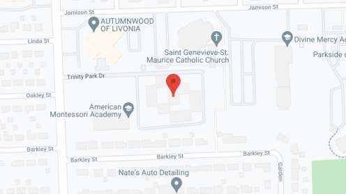 Map of the neighborhood around Trinity Park Inc