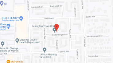 Lexington Town Houses in google map