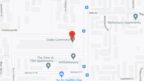 Map of the neighborhood around Cedar Commons