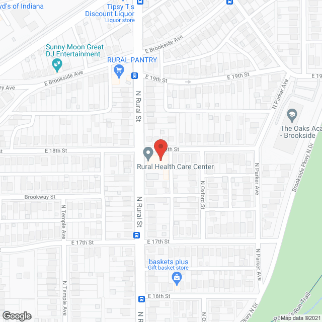 Rural Health Care in google map