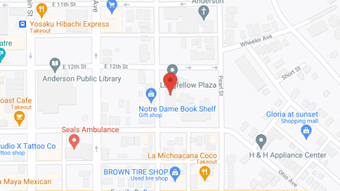 Map of the neighborhood around Longfellow Plaza
