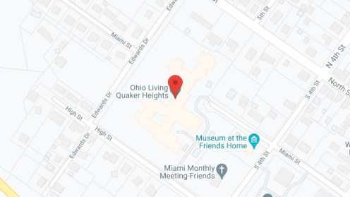 Map of the neighborhood around Quaker Heights Care Community