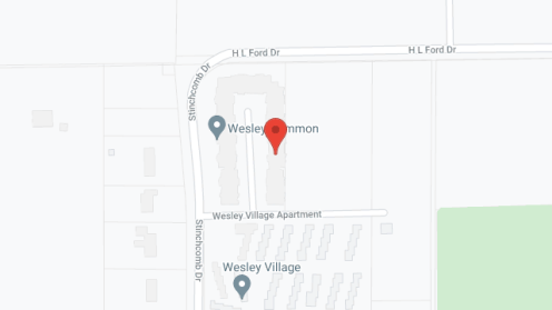 Map of the neighborhood around Wesley Village Inc