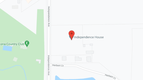 Map of the neighborhood around Independence House