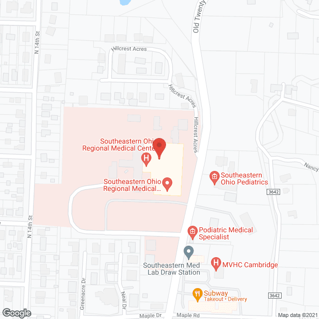 Southeastern Ohio Reg Med Ctr in google map