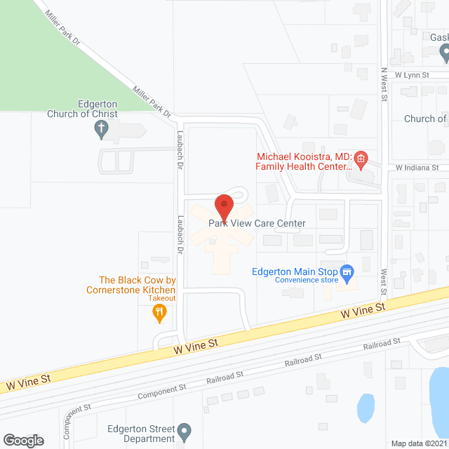 Park View Nursing Center in google map