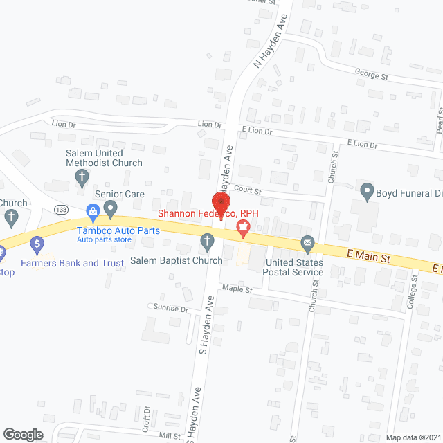 Salem Springlake Care Ctr in google map