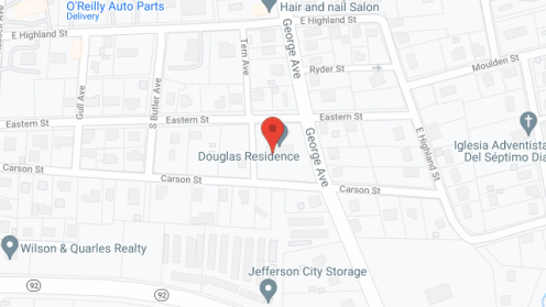 Map of the neighborhood around Douglas Residence