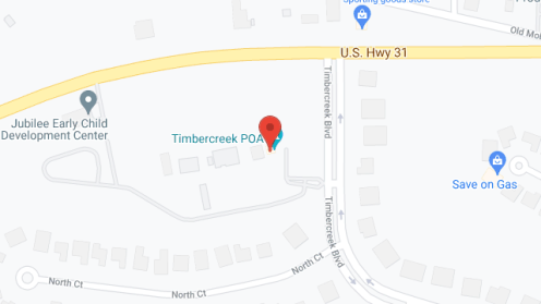 Map of the neighborhood around Timbercreek POA