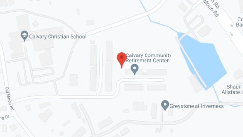 Map of the neighborhood around Calvary Community Retirement