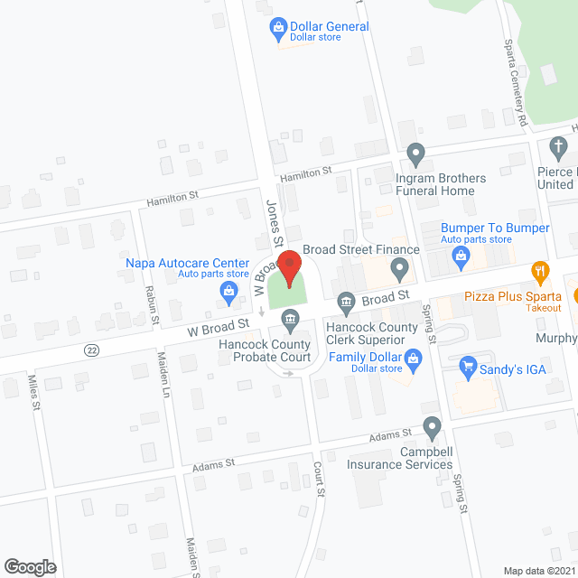 Sparta Health Care Ctr in google map