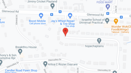 Map of the neighborhood around Safe Care 2