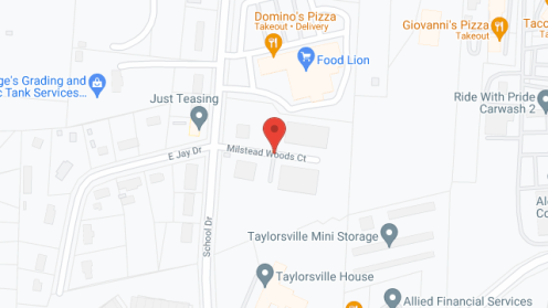 Map of the neighborhood around Taylorsville House