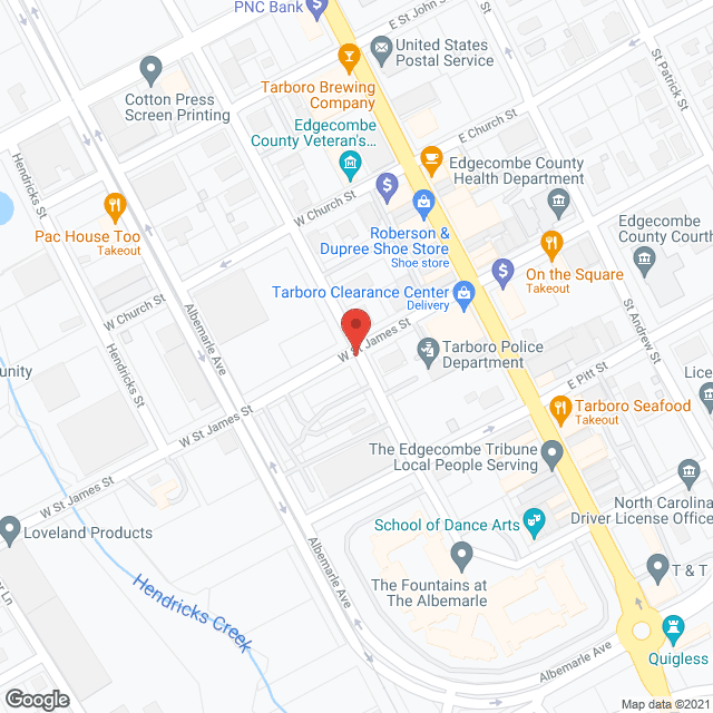 Westgate Nursing Ctr-Tarboro in google map