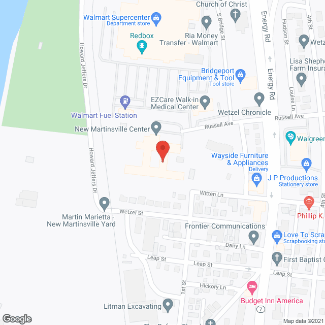 New Martinsville Health Care Center in google map