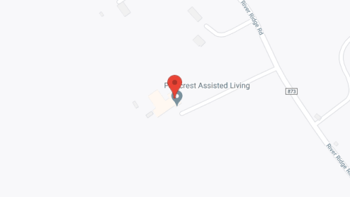 Map of the neighborhood around PineCrest Senior Assisted Living