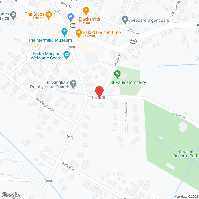 Berlin Nursing Home in google map