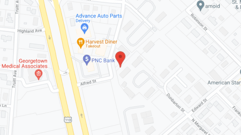 Map of the neighborhood around Dunbarton Apartments