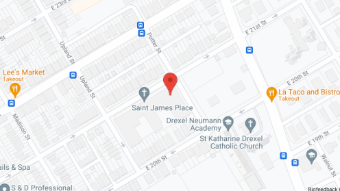 Map of the neighborhood around St James Place