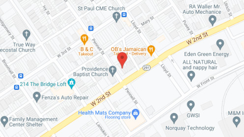 Map of the neighborhood around Davis Boarding Home II