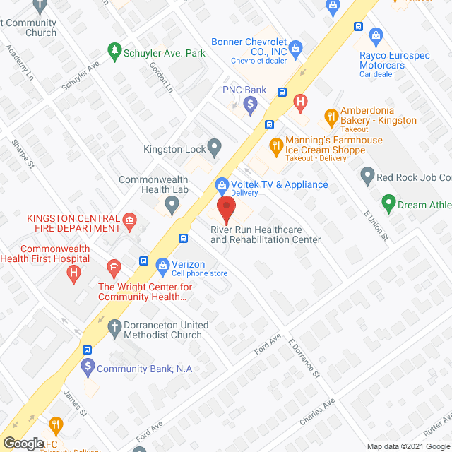 River Run Rehab & Nursing Center in google map