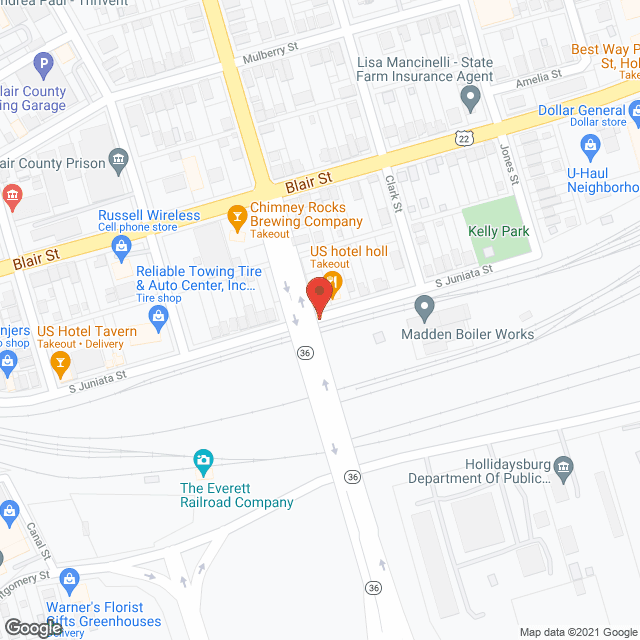 Hollidaysburg Veterans Home in google map