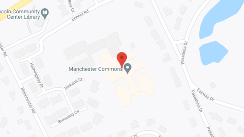 Map of the neighborhood around Manchester Commons