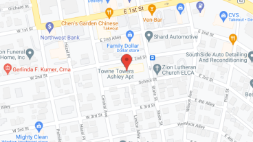 Towne Towers in google map