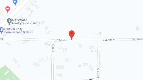 Map of the neighborhood around Amy's Country Living