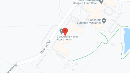 Map of the neighborhood around Concordia Haven Apartments