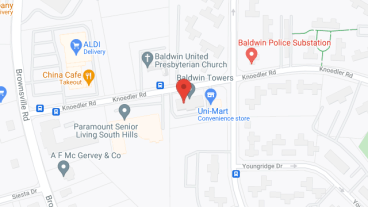 Baldwin Towers in google map