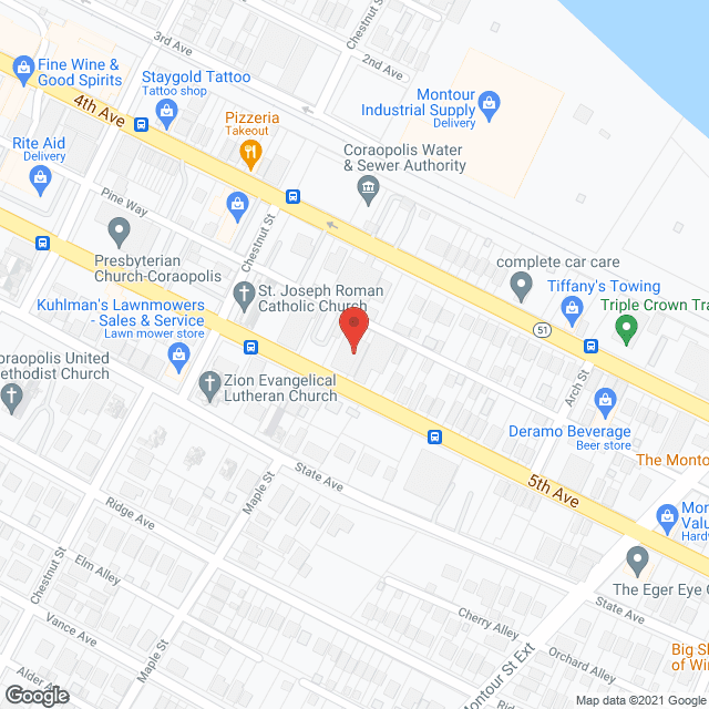 Autumn Lane in google map