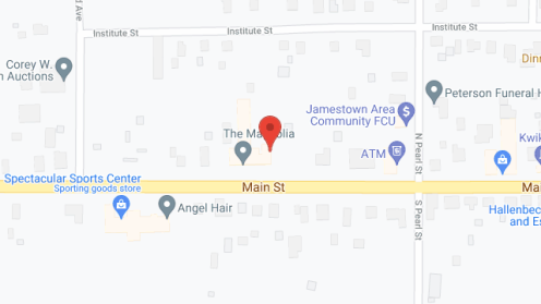 Map of the neighborhood around The Magnolia