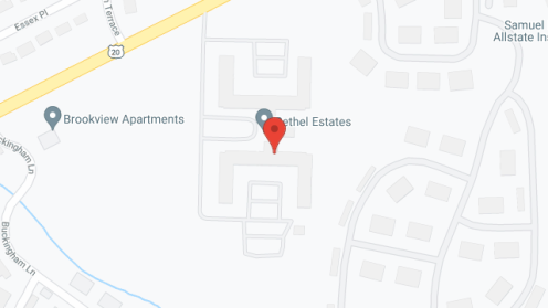 Map of the neighborhood around Bethel Estates