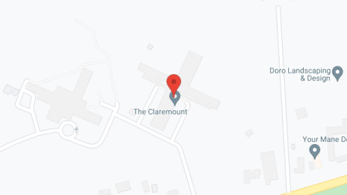 Map of the neighborhood around Claremount