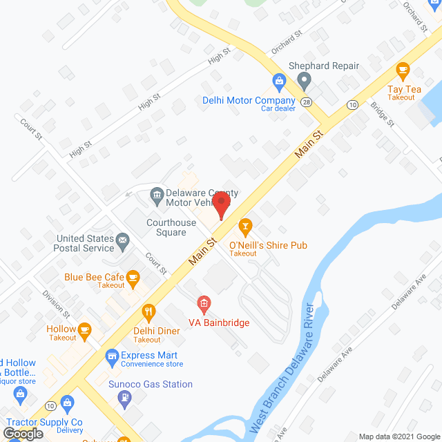 Delaware County Care Ctr in google map
