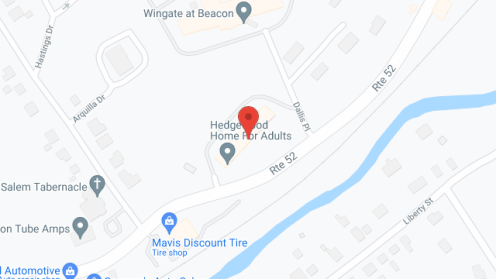 Map of the neighborhood around Hedgewood Home For Adults