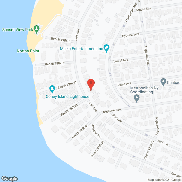 Bikur Cholim of Sea Gate in google map