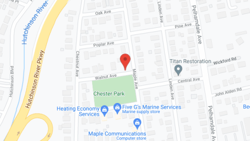 Map of the neighborhood around Maple Center Rental Ofc