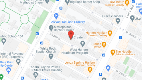 Map of the neighborhood around Create Young Adult Ctr