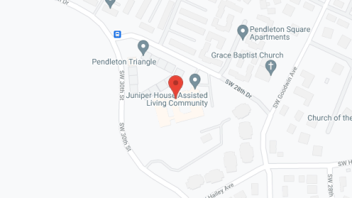 Map of the neighborhood around Juniper House