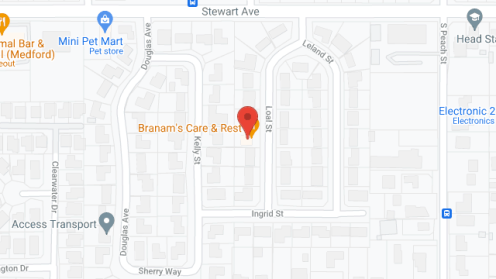 Map of the neighborhood around Branam's Care and Rest
