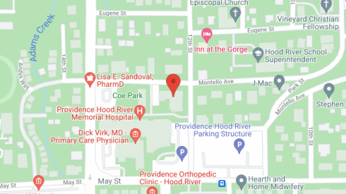 Map of the neighborhood around Dethman Manor