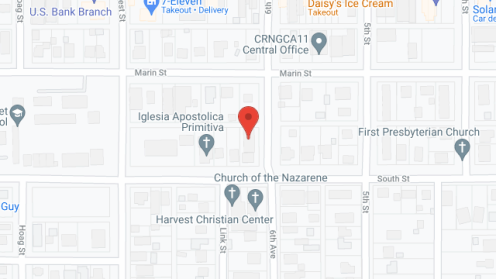 Map of the neighborhood around Wanda's Boarding Home